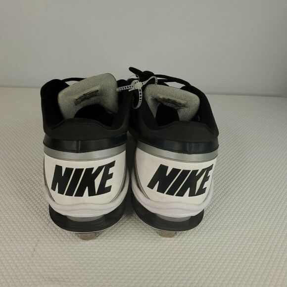 New Nike Shox Gamer Baseball Cleats Metal Blk/Wte main image 5